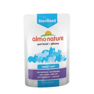 Almo Nature Sterilised Трески для кошек 30 х 70 г