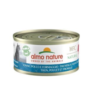 Almo Nature HFC Natural Тунец, Курица и Сыр для котят 24 х 70 г