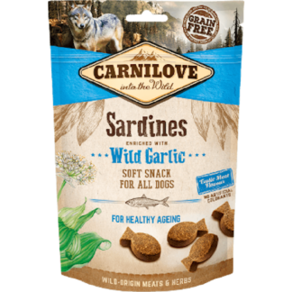 Carnilove Закуски, мягкие, Сардины и собаки Чеснок 200 г