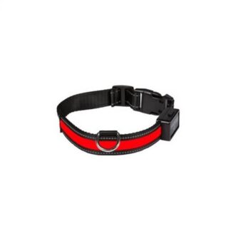 Ошейник Eyenimal Яркий USB Перезаряжаемый Красный Размер S