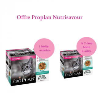 Предложение Purina Proplan Cat Nutrisavour Delicate Рыба 1 упаковка купил = от 2 до -60%