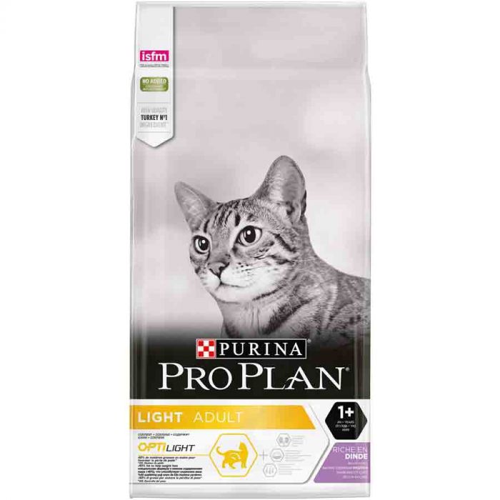 Purina Proplan Cat Adult Optilight Индейкой 10 кг
