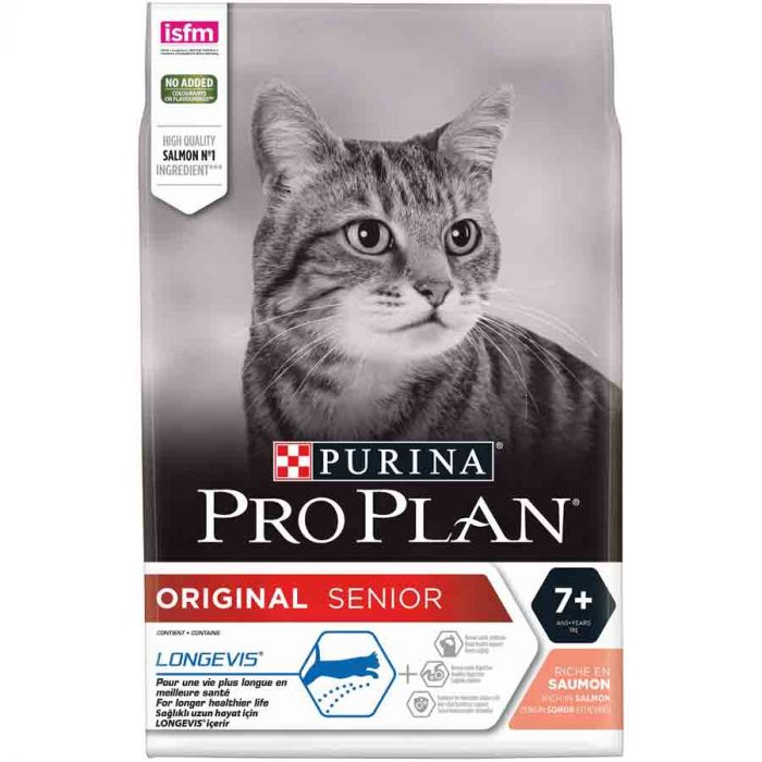 Purina Proplan Original Cat Long Senior 7+ Лосось 3 кг