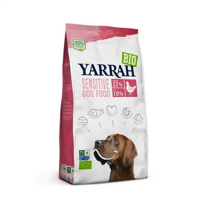 Yarrah Bio Крокеты Sensitive с курицей для Взрослых Собак 2 кг