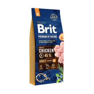 Brit Premium by Nature M для взрослых собак 15 кг