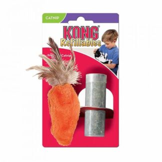 KONG Многоразовая игрушка с морковной кошачьей мятой