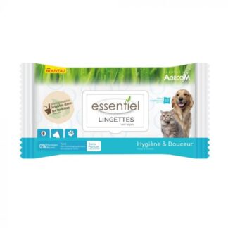 Биоразлагаемые салфетки без запаха Essentiel x 50