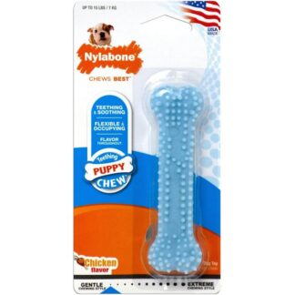 Nylabone Toy Puppy Chew Blue Dental Chew Куриные кости XS
