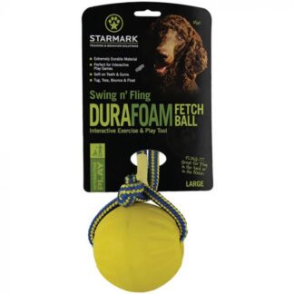 Starmark Toy Swing'n Fling DuraFoam Fetch Ball L
