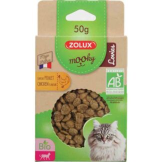 Zolux Mooky Bio кошка любит курицу 50 г