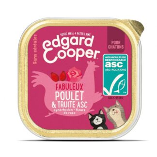 Edgard & Cooper Fabulous Chicken & Trout ASC для котят 19 x 85 г