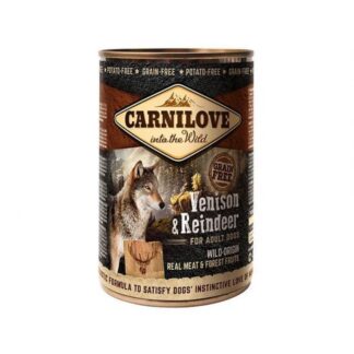 Carnilove Беззерновые коробки для собак с дичью и северным оленем 6 x 400 г
