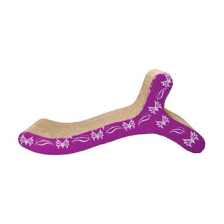 Когтеточка Cat It Butterfly фиолетовый картон 46 x 22 x 20 см