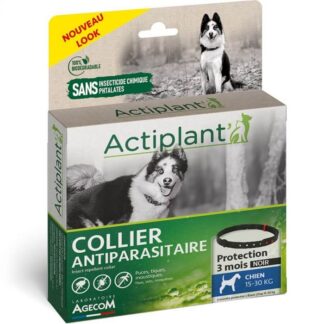 Actiplant Противопаразитарный ошейник для собак черный 15-30 кг