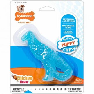 Nylabone Puppy Toy Chew Dental Chicken Dino S