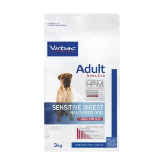 Virbac Veterinary HPM Neutered Sensitive Digest для крупных и средних собак, 3 кг