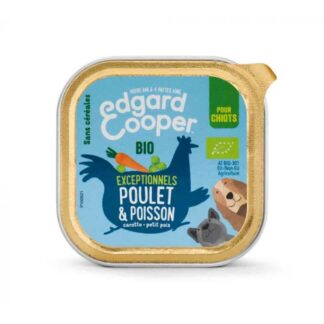 Edgard & Cooper Organic Chicken & Fish Tray для щенков 17 x 100 г