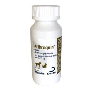 Dechra Arthroquin Small Dog Cat 300 мг 80 капсул