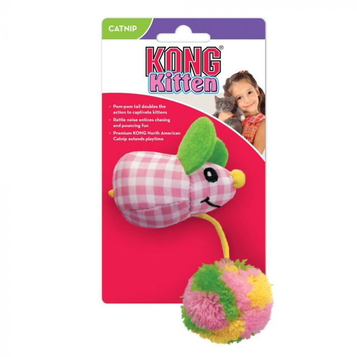 KONG Kitten Pom Tail Мышь Котенок Игрушка