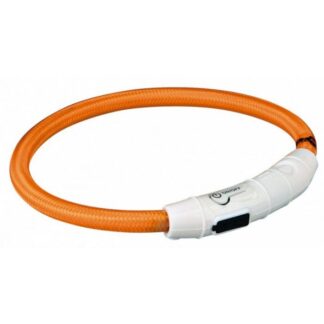Ошейник Trixie USB Flash Light Оранжевый для собак XS-S