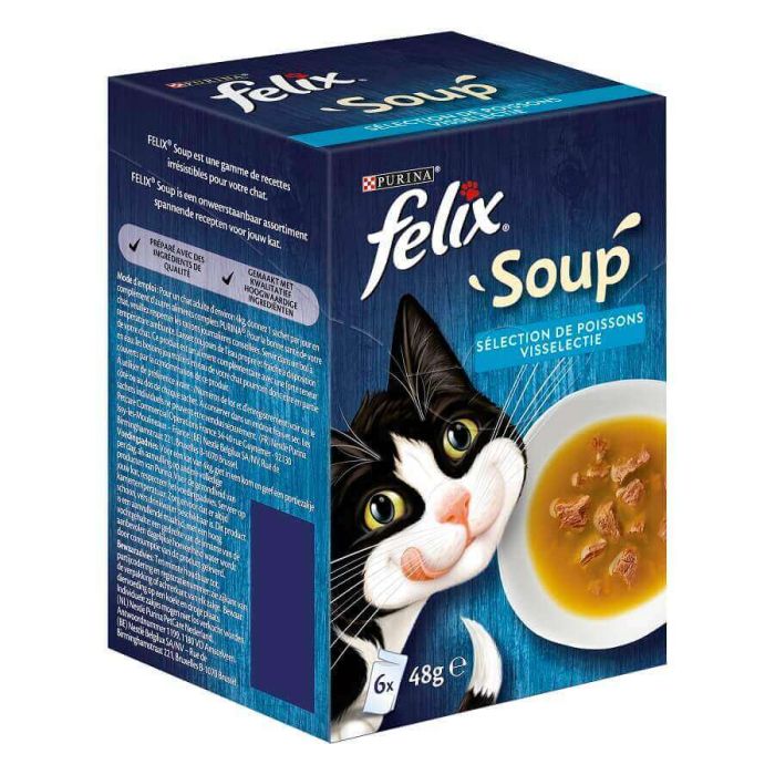 Felix Суп для сомов, 6 х 48 г