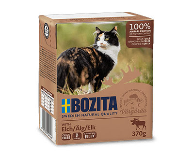 Bozita Cat, Elk Chunks in Jelly 16x370g