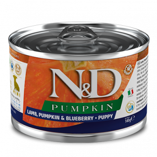Farmina N&D Pumpkin Puppy Mini Lamb & Blueberry 140gr