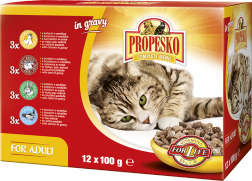 Propesko cat food selection 12X100g