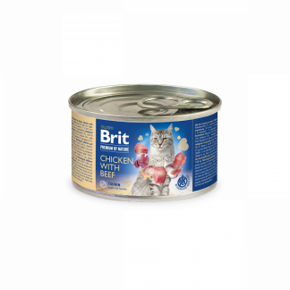 Brit Premium by Nature Chicken with Beef konserv kassidele 200g