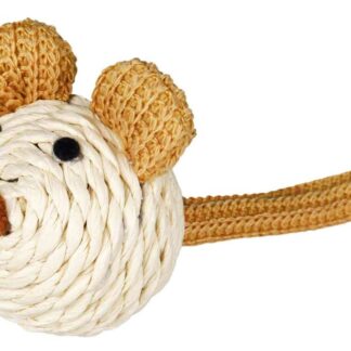 Mouse, paper yarn, 5 cm