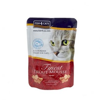 Fish4Cats pasteet kassidele, forelliga 100 g