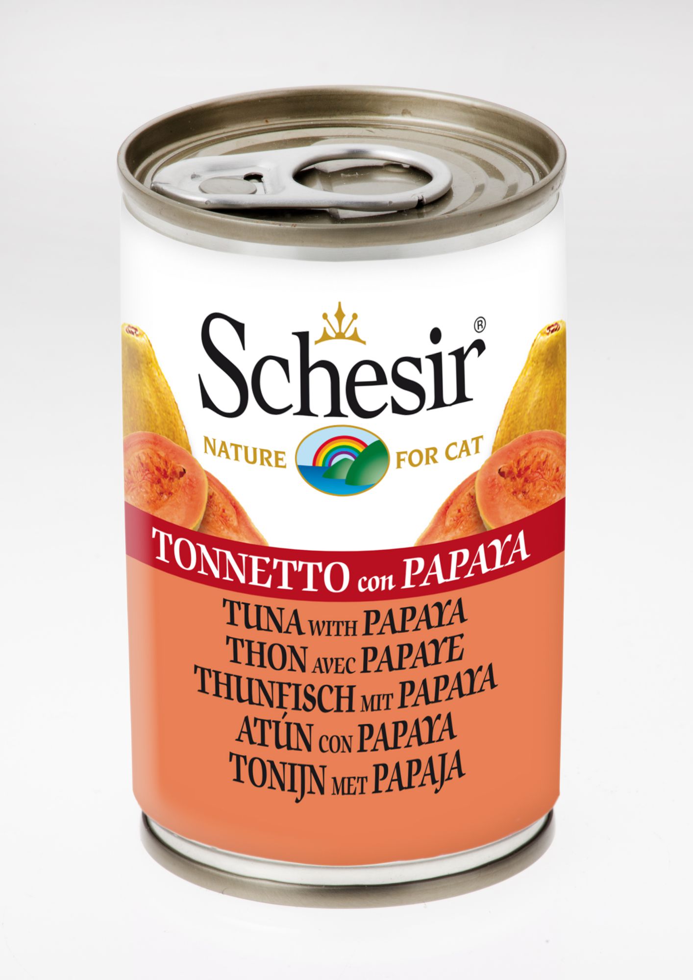 SCHESIR Cat 140 gr. Can Tuna with Papaya
