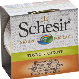 SCHESIR Cat Broth 70 gr. Can Tuna with Carrot