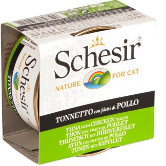 SCHESIR Cat Jelly 85 gr. Can Tuna with Chicken