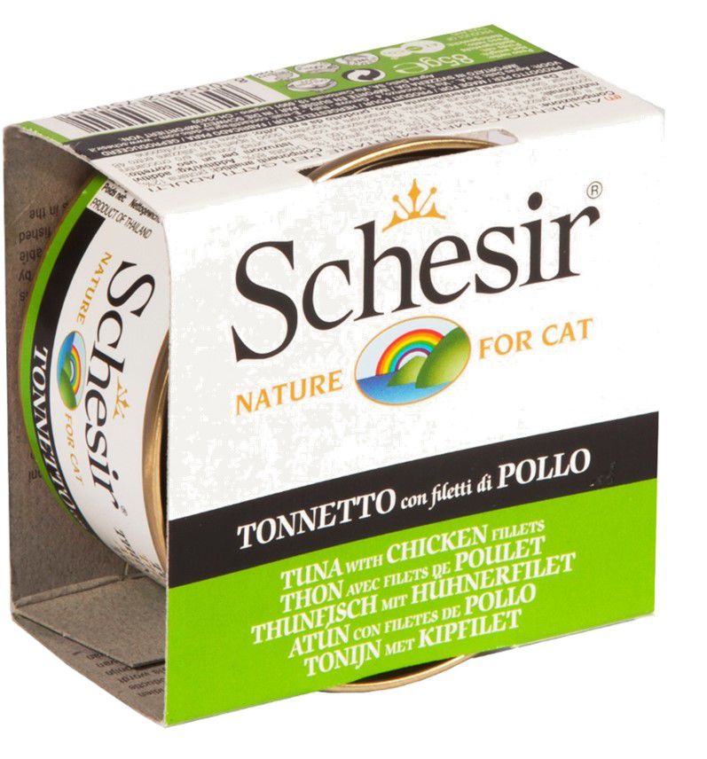 SCHESIR Cat Jelly 85 gr. Can Tuna with Chicken