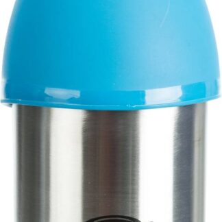 Bottle with bowl, stainless steel/plastic, 0.3 l