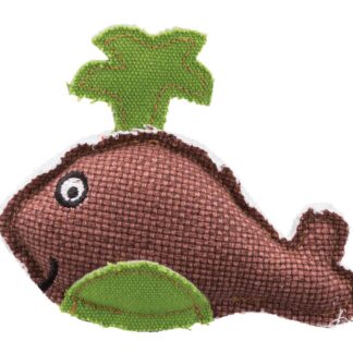 BE NORDIC whale, fabric/linen, catnip, 12 cm