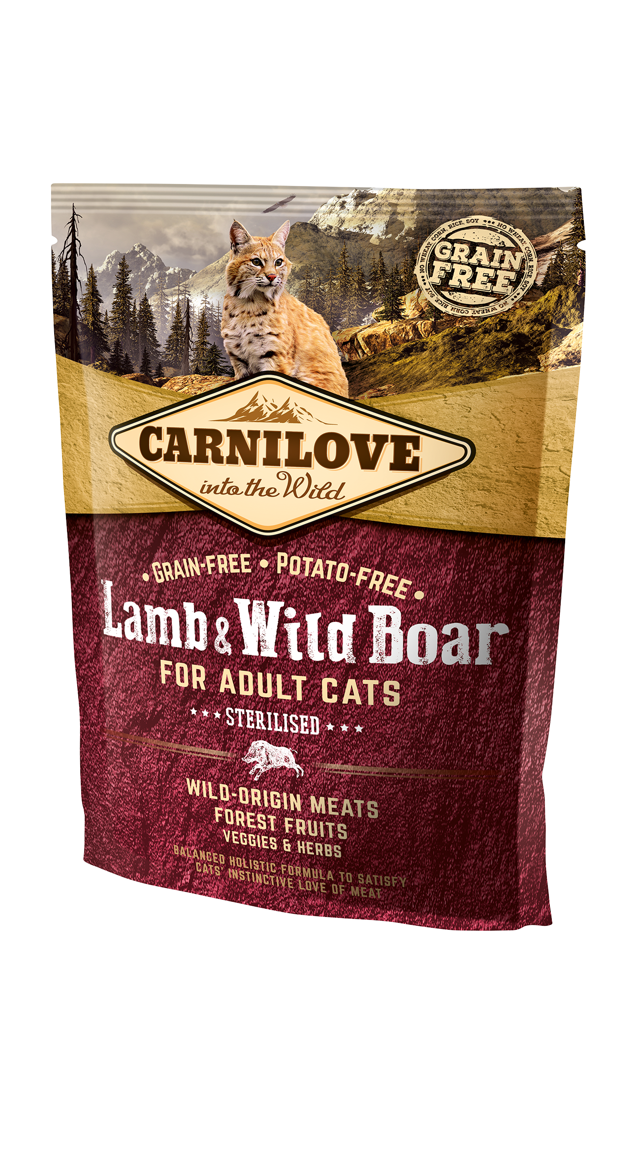 Carni Love Lamb & Wild Boar for Sterilised kassitoit 400g