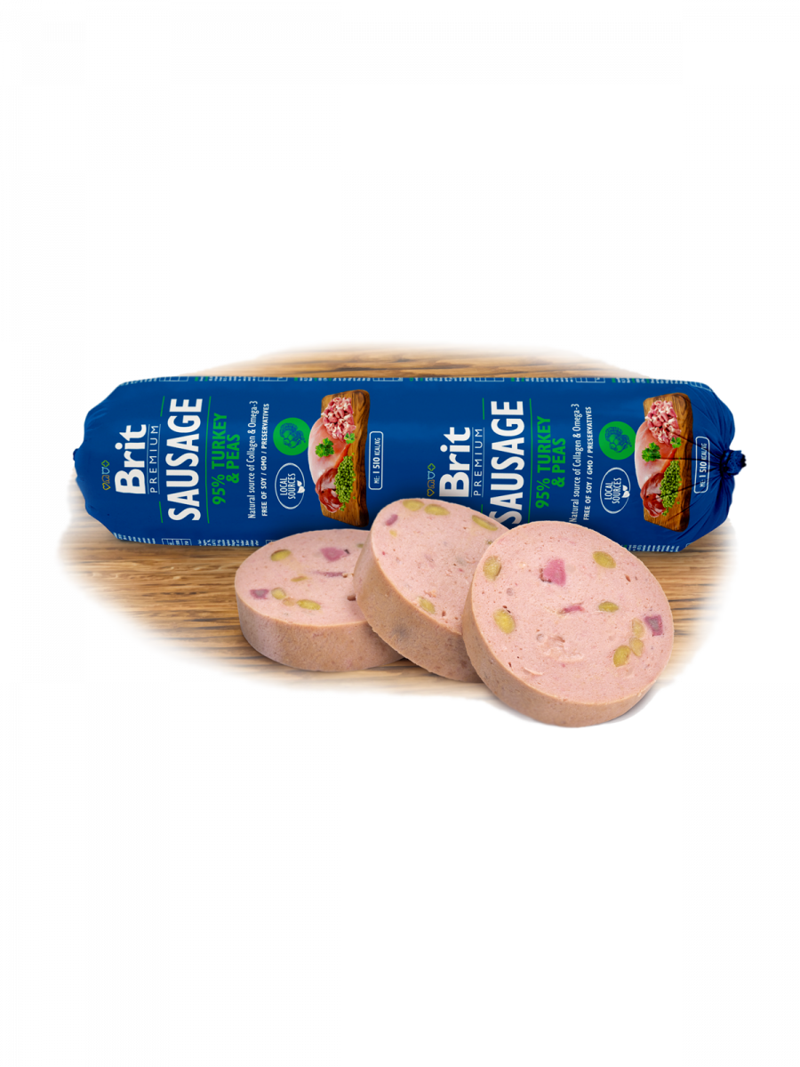 Brit Premium Turkey & Peas vorst koertele 800g