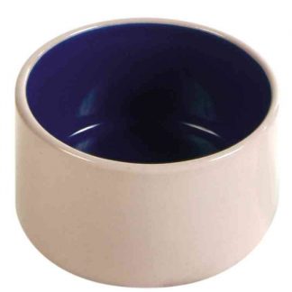 Bowl, ceramic, 100 ml/ø 7 cm, cream/blue