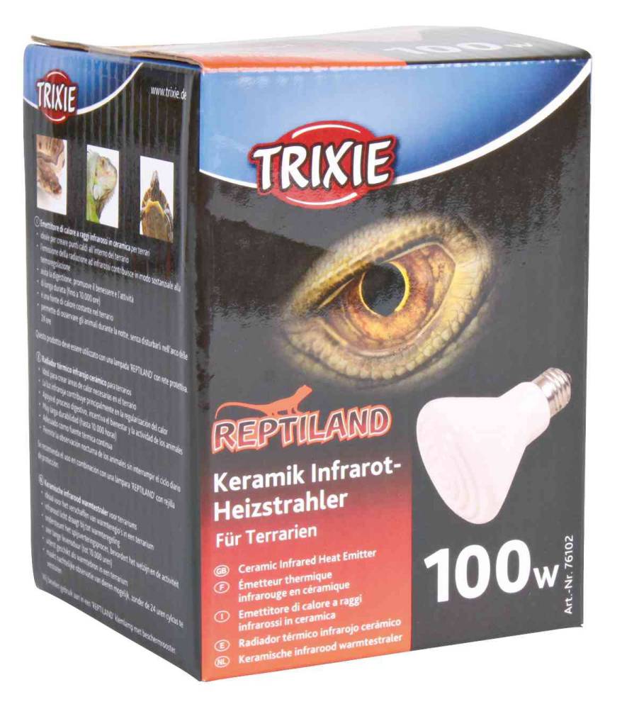 Ceramic infrared heat emitter, ø 75 × 100 mm, 100 W