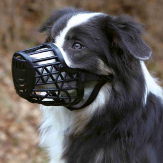 Muzzle, plastic, L–XL, black