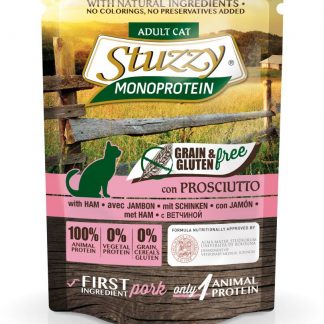 STUZZY Cat Grain Free Monoprotein 85 gr. Pouch Ham