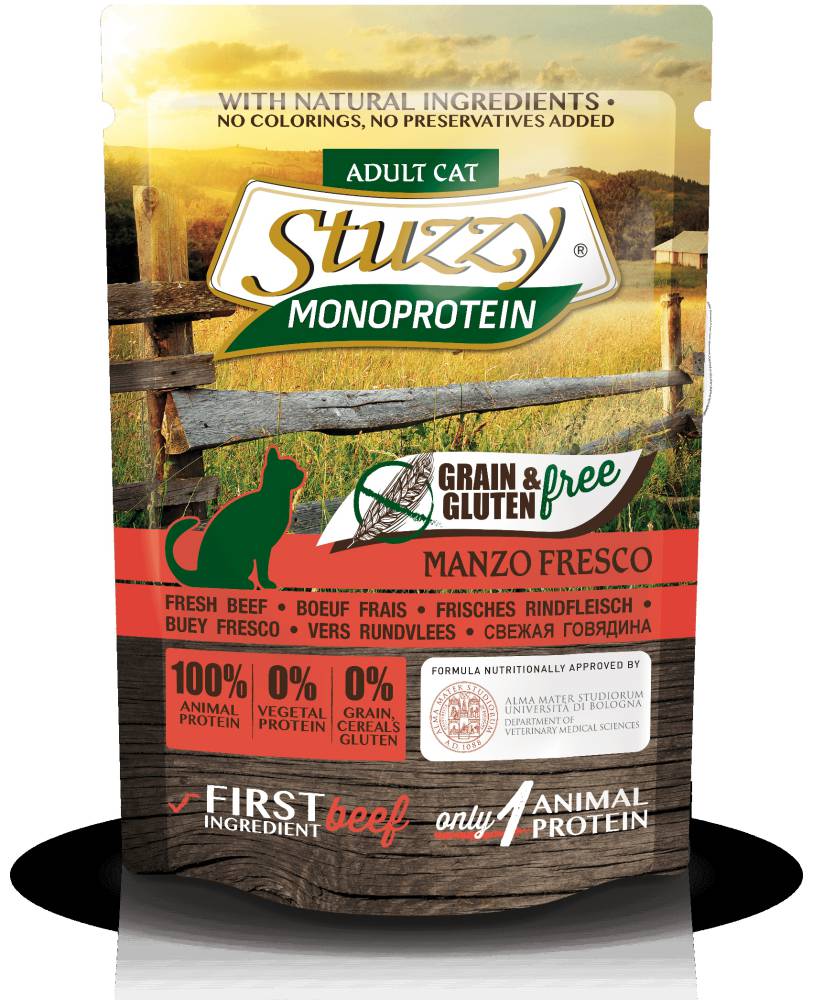 STUZZY Cat Grain Free Monoprotein 85 gr. Pouch Beef
