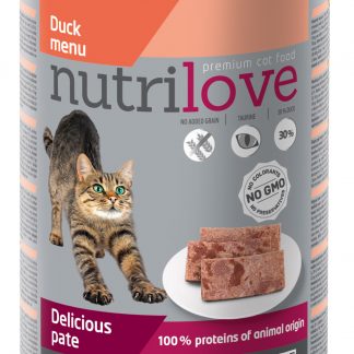 Nutrilove Cat delicious Duck pate 400g