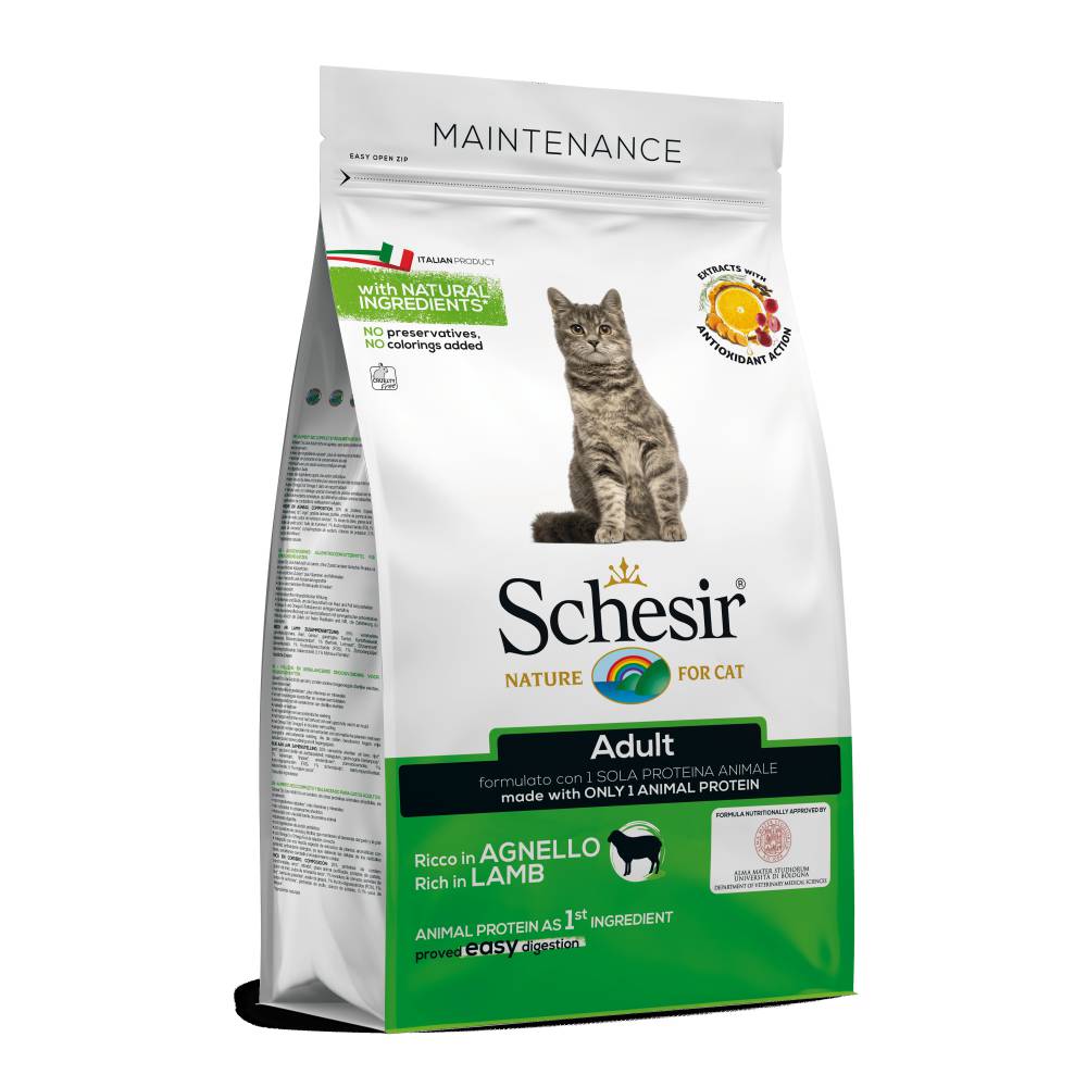 SCHESIR Cat Dry 1,5 Kg. Bag Mainteinance Lamb