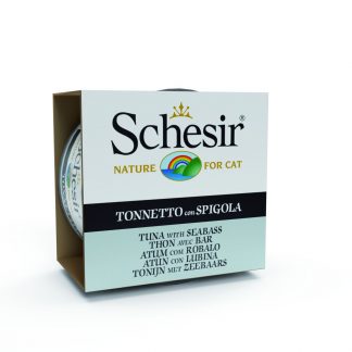 SCHESIR Cat Jelly 85 gr. Can Tuna with Seabass