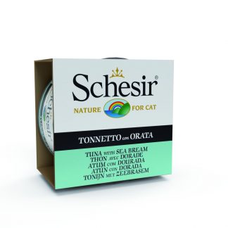 SCHESIR Cat Jelly 85 gr. Can Tuna with Sea bream