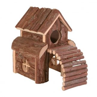 Finn house, hamsters, bark wood, 13 × 20 × 20 cm