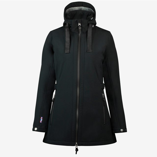 Horze Freya naiste pikk softshell jakk 42, must